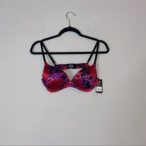 Daisy Fuentes Intimates Floral Secret Shaping Ultimate Cleavage Push-up Bra NWT